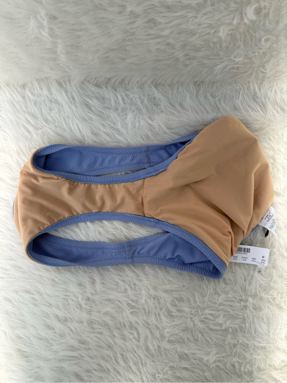 NWT 👙 set JCrew Powder Blue Textured Bandeau underwire 32D top medium bottom - Picture 11 of 16